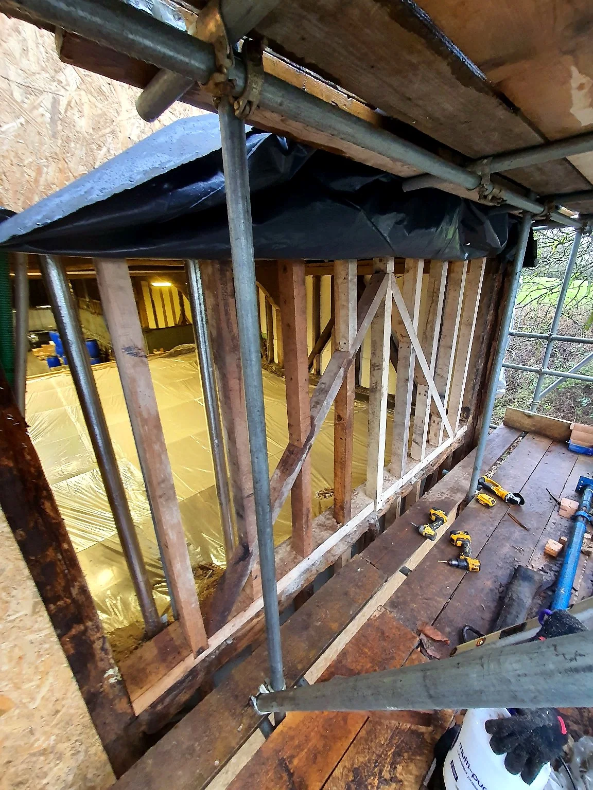 Timber frame renovation and structural carpentry work by SM Installations