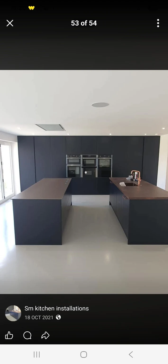 Fitted kitchen project by SM Installations